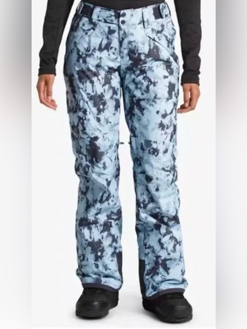 The North Face Freedom Insulated Pant Women’s XL Blue Camo Ski Snow